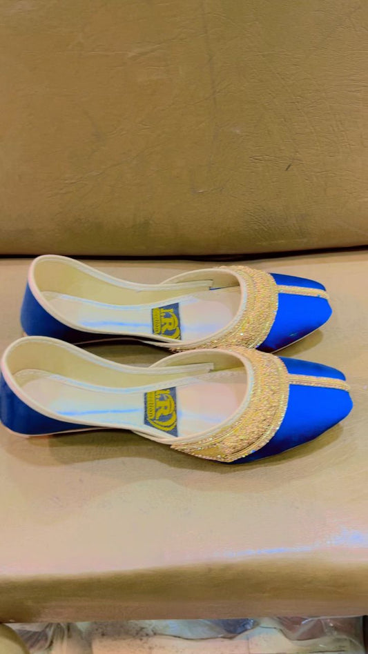 Premium ladies Fancy Khussa-Blue