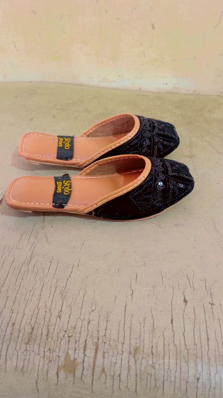 Baby Open Black Slipper