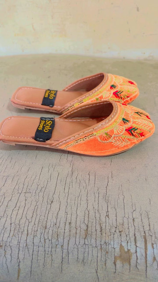 Baby Open Orange Sliper