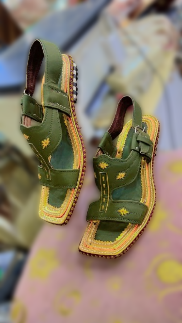 Premium Leather Nubic Strap Green