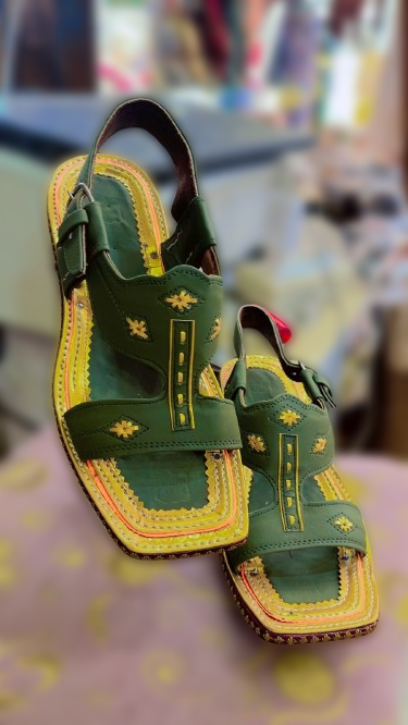 Premium Leather Nubic Strap Green