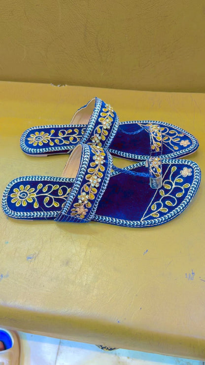 Premium Ladies Kola Puri-Blue