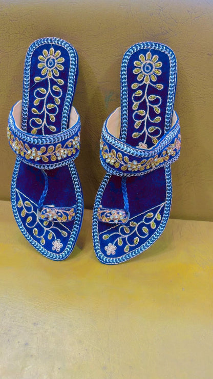 Premium Ladies Kola Puri-Blue