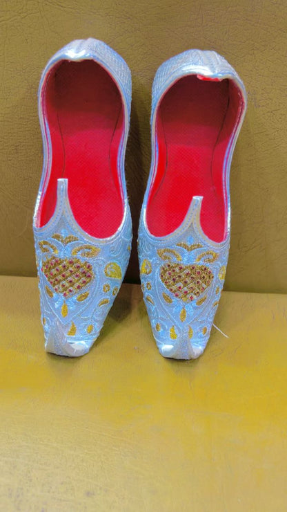 Premium Kids Khussa-white