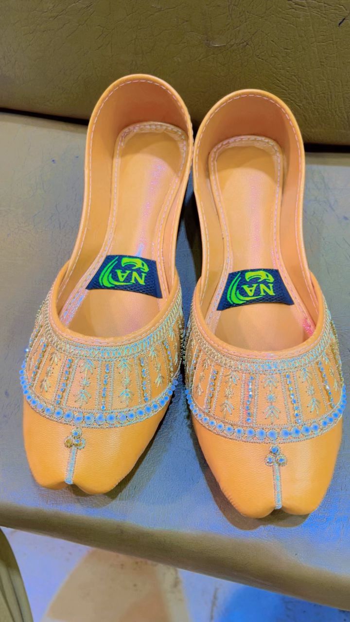 Premium Ladies Khussa-Mustard