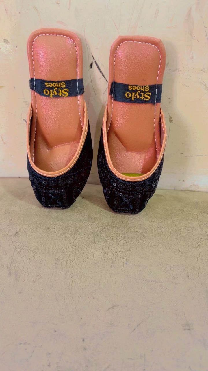 Baby Open Black Slipper