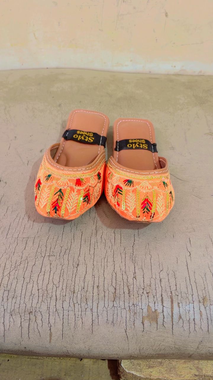 Baby Open Orange Sliper