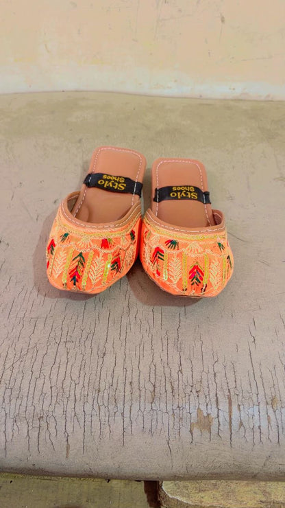 Baby Open Orange Sliper