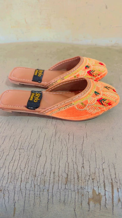 Baby Open Orange Sliper