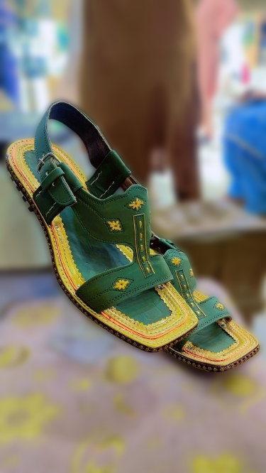 Premium Leather Nubic Strap Green